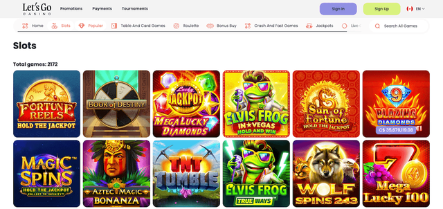 Rewards Found In Let's Go Casino Review
